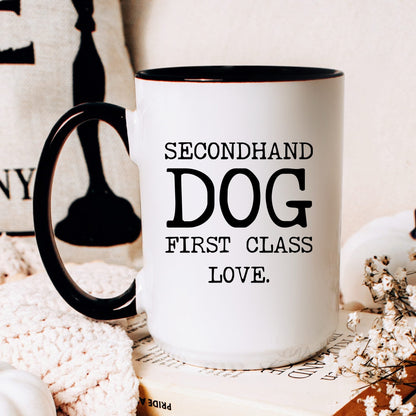 Secondhand Dog First Class Love coffee mug