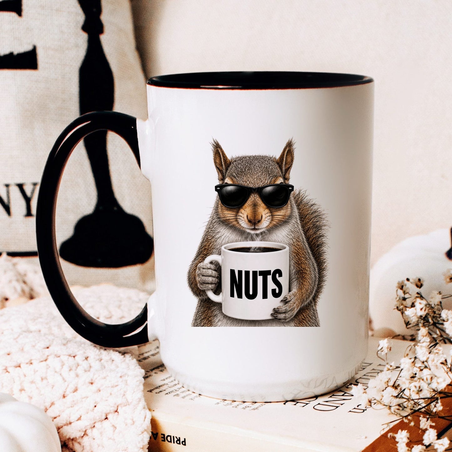 Squirrel Nuts coffee mug — hero