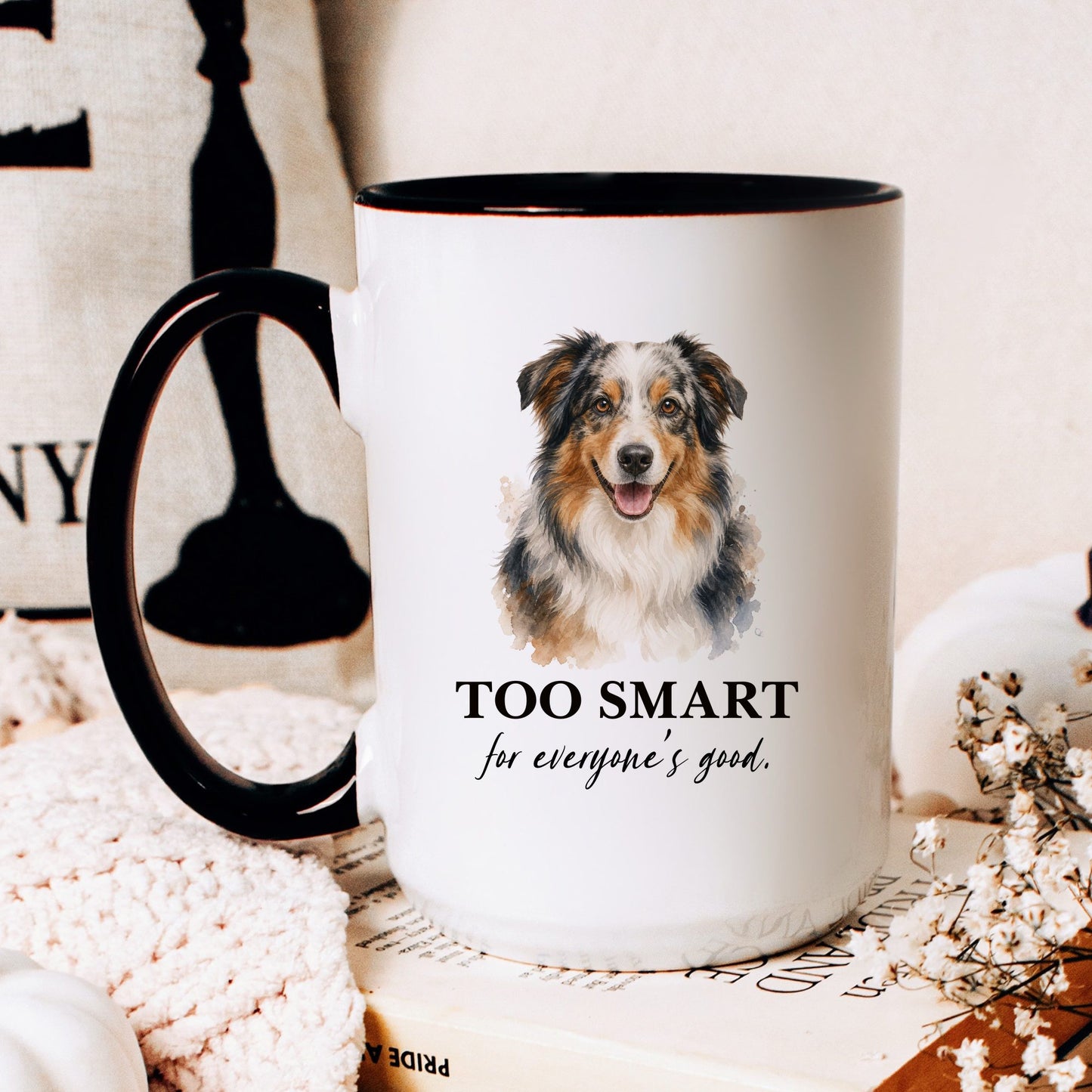 Too Smart for Everyone's Good coffee mug — hero