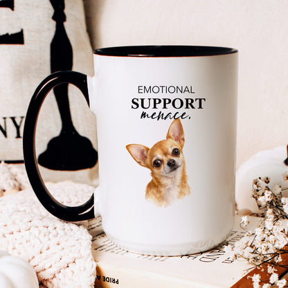 Emotional Support Menace coffee mug — hero