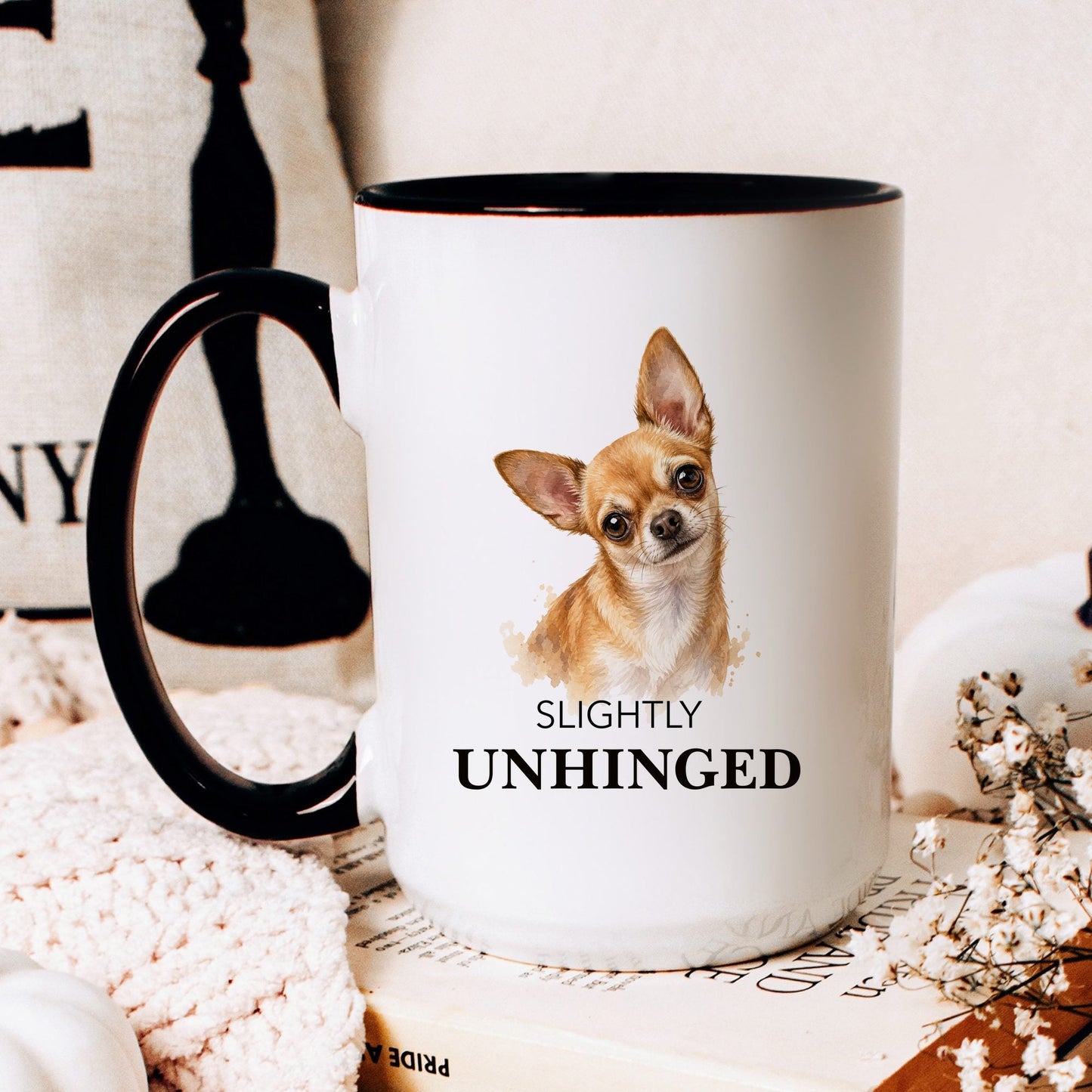 Slightly Unhinged coffee mug — hero