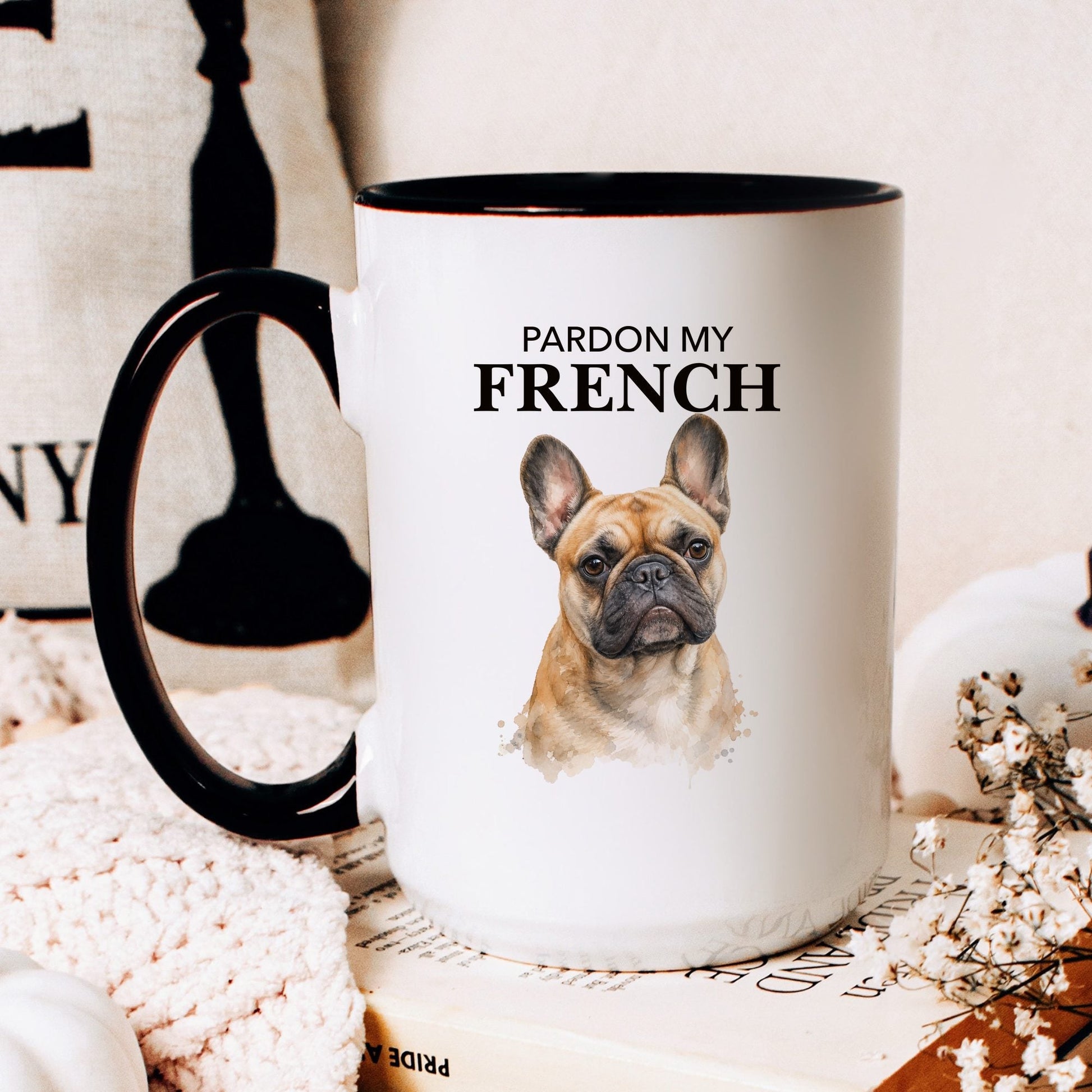 Pardon My French coffee mug — hero