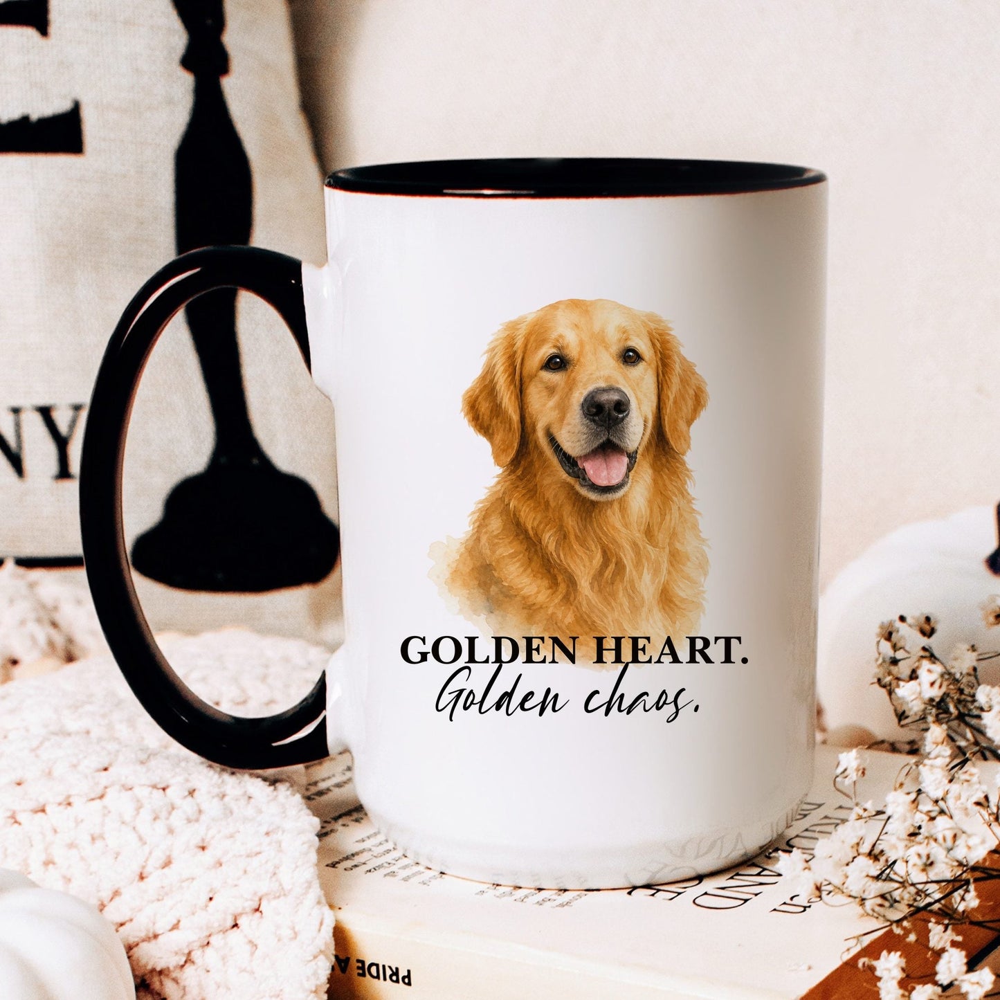 Golden Heart. Golden Chaos coffee mug — hero
