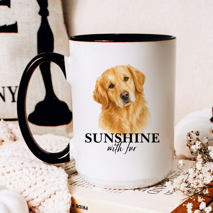 Sunshine with Fur coffee mug — hero