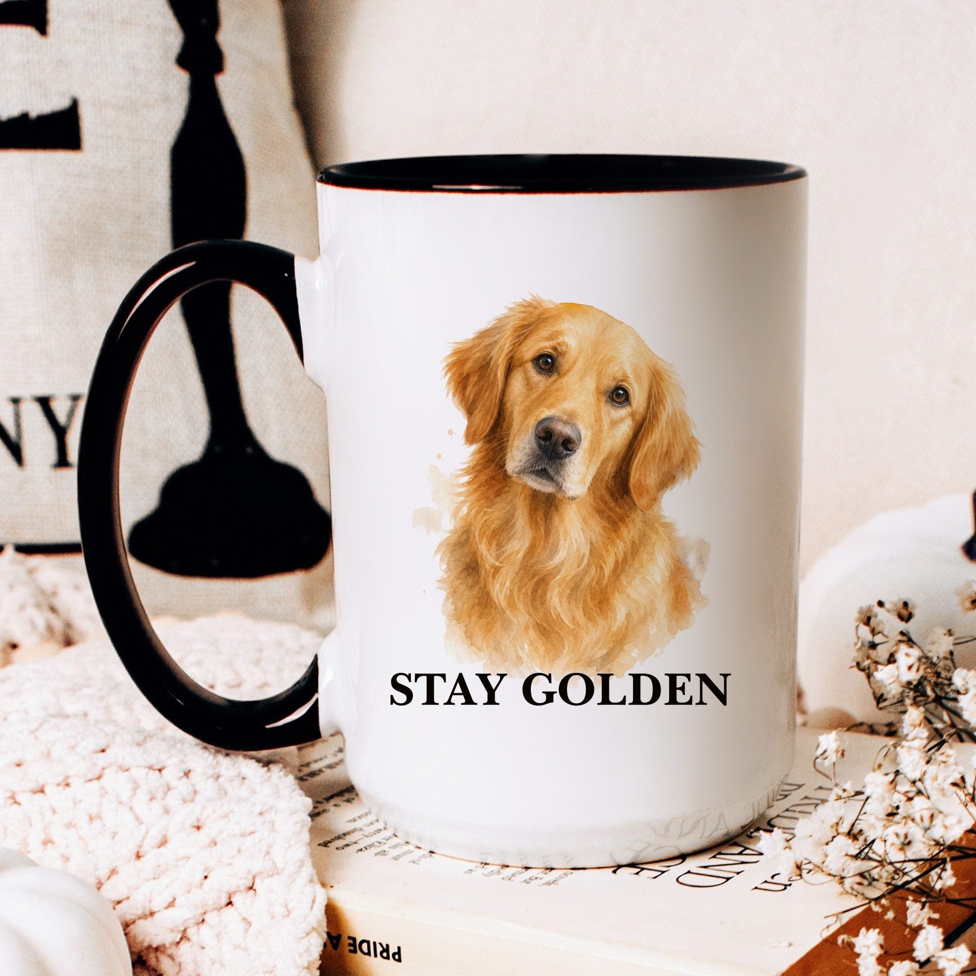 Stay Golden coffee mug — hero