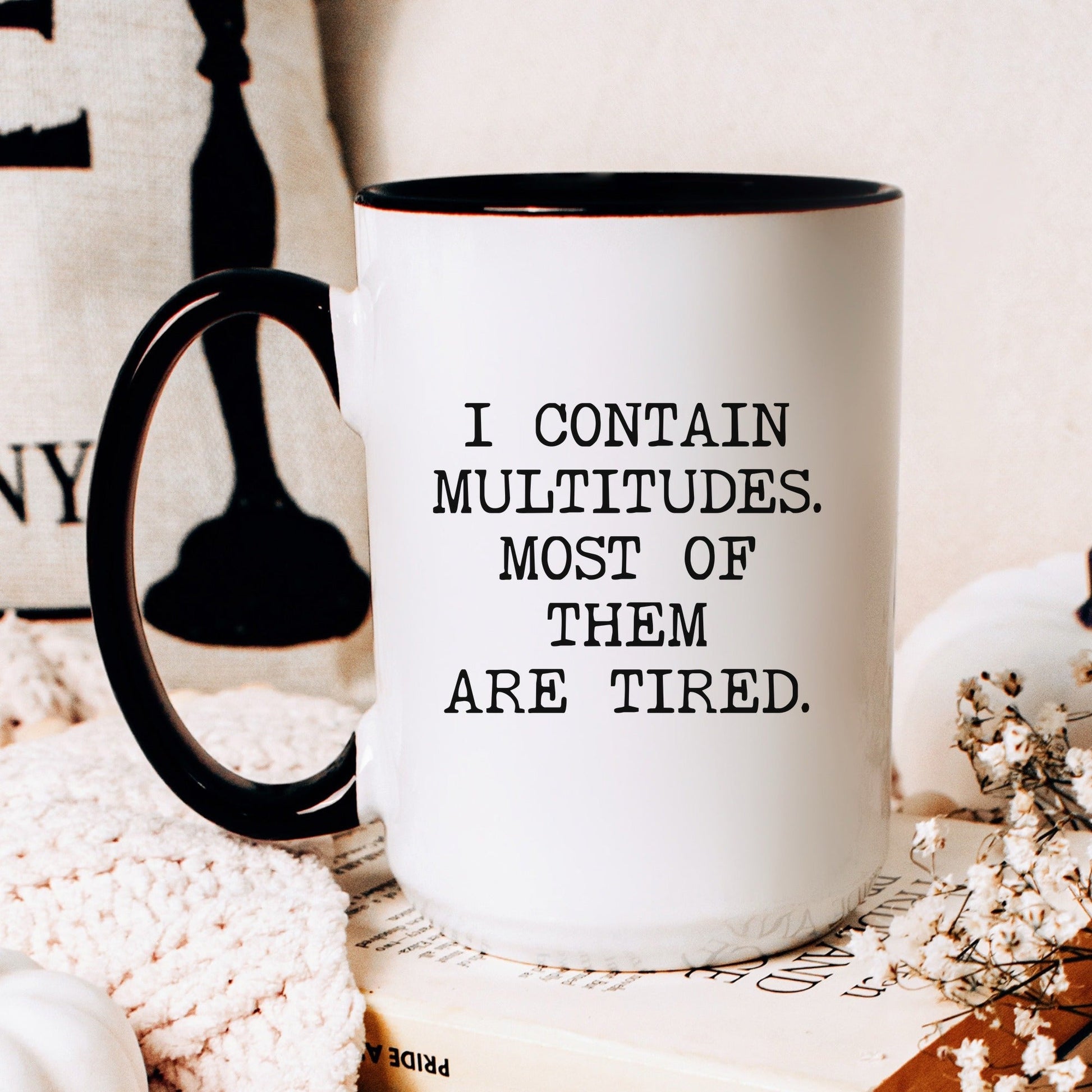 i contain multitudes coffee mug