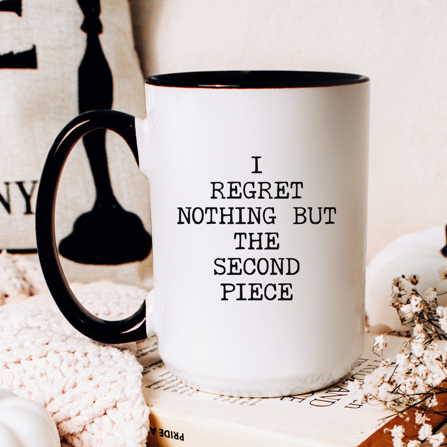 second piece coffee mug