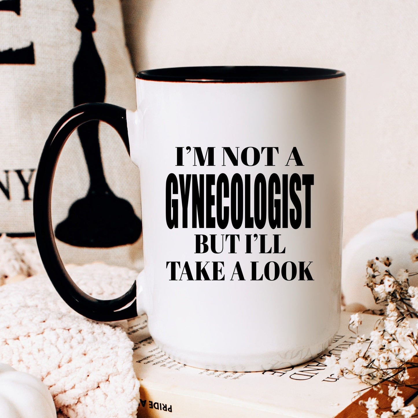 Funny gynecologist adult humor coffee mug lifestyle
