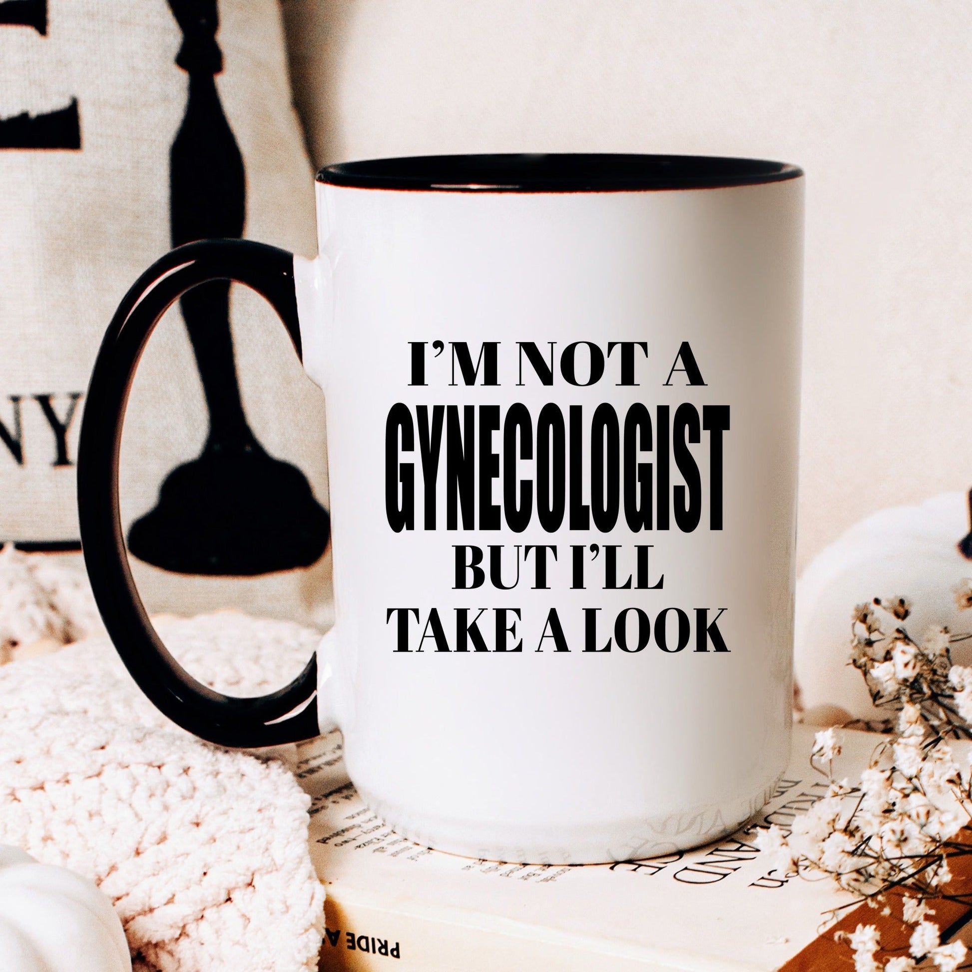 Funny gynecologist adult humor coffee mug lifestyle