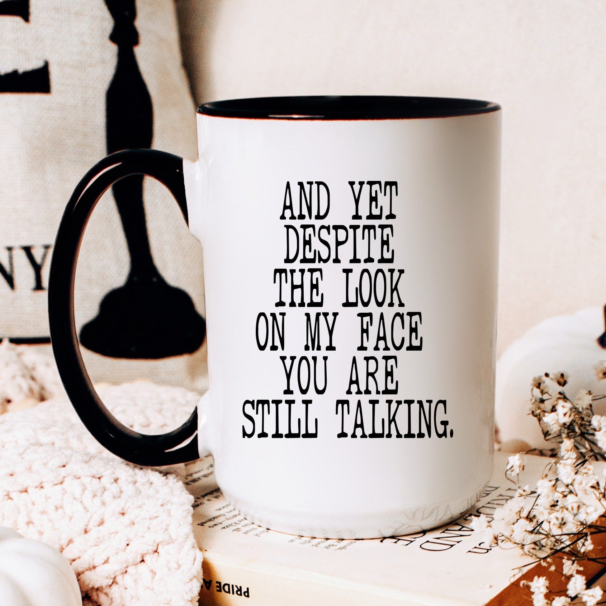 Funny rude coffee mug lifestyle
