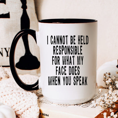 Funny responsible coffee mug lifestyle