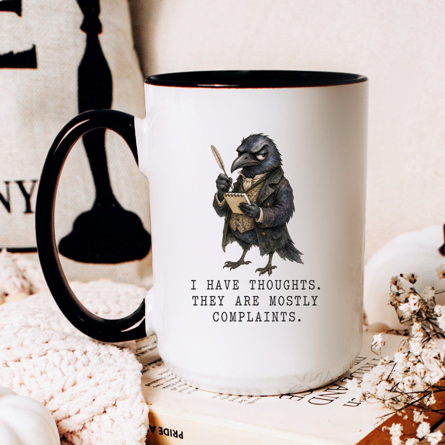 Mostly Complaints Crow Mug