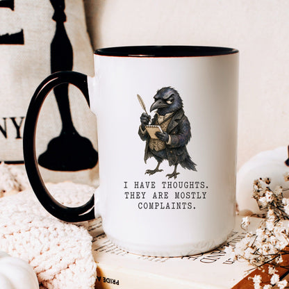 Mostly Complaints Crow Mug