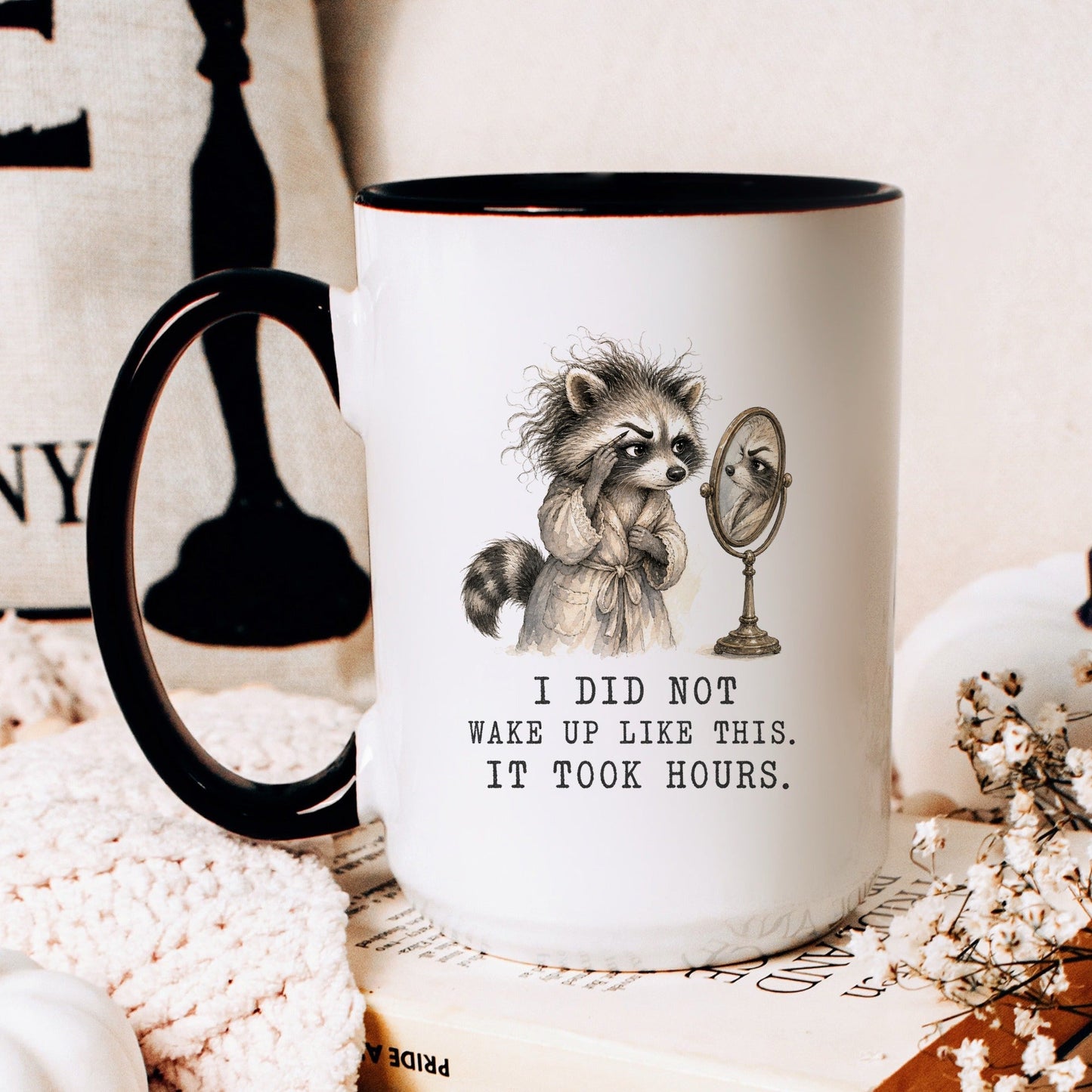 It Took Hours Raccoon Mug