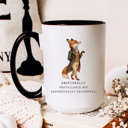 Emotionally Unavailable Fox Mug