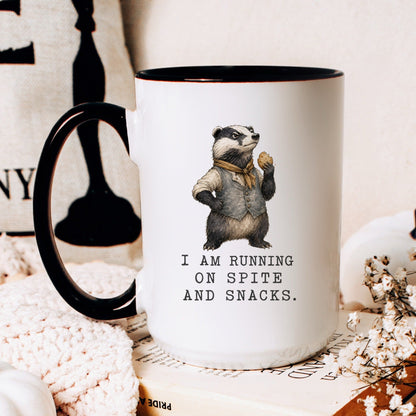 Spite and Snacks Badger Mug