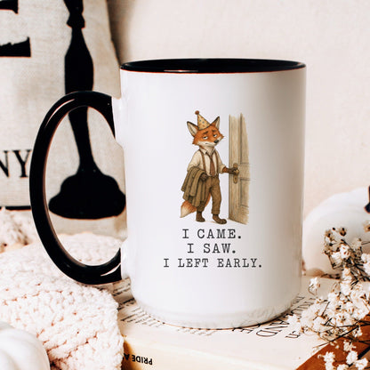 Left the Party Early Fox Mug