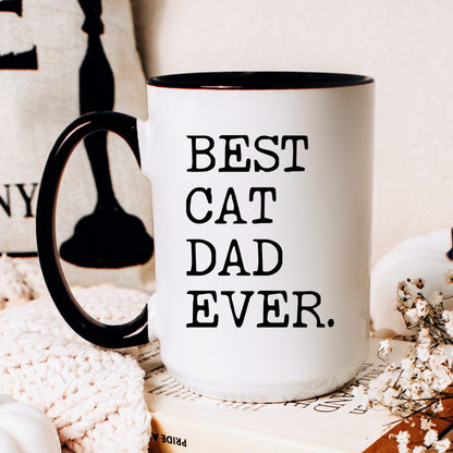 Best Cat Dad Ever coffee mug