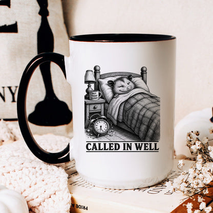 Called in Well Opossum Mug