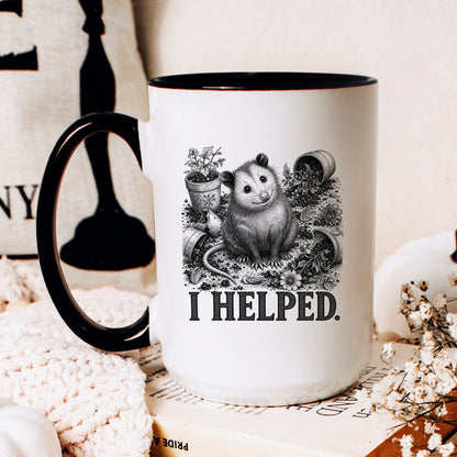 I Helped Opossum Mug