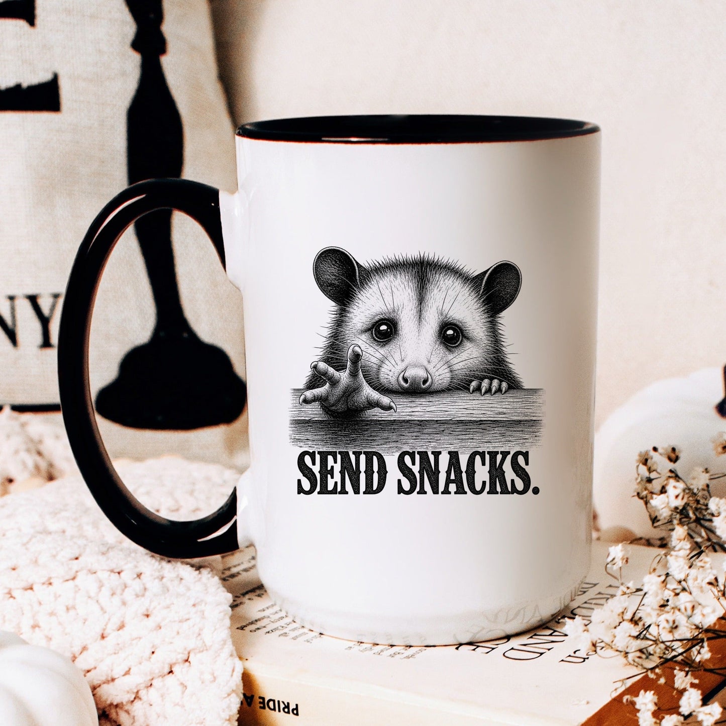 Send Snacks Opossum Mug