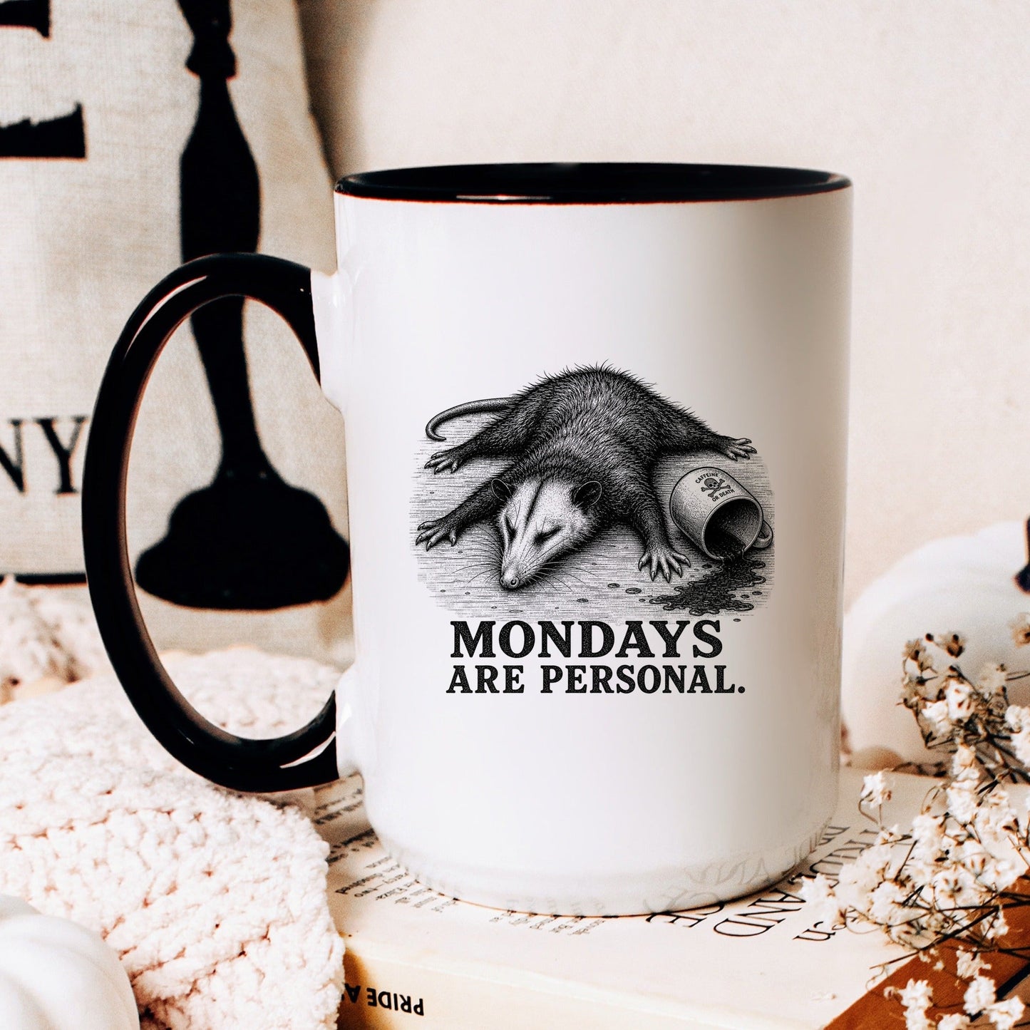 Mondays Are Personal Opossum Mug