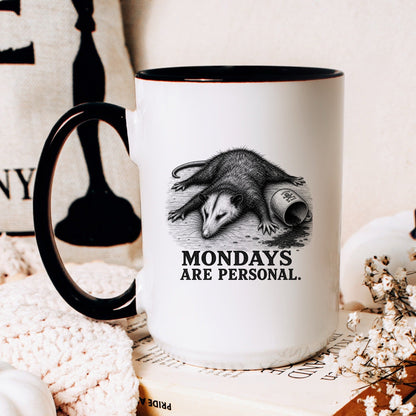 Mondays Are Personal Opossum Mug
