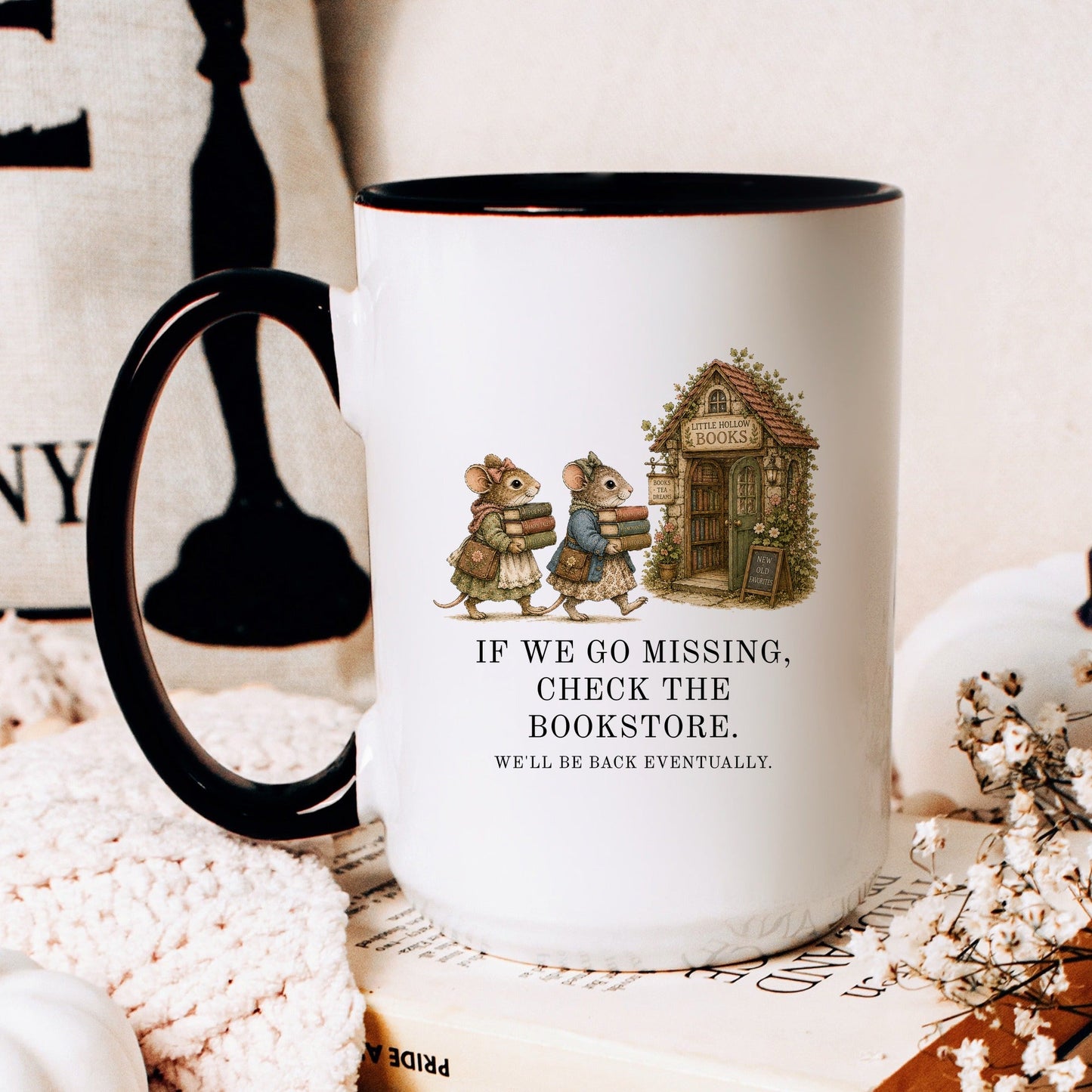 Check The Bookstore We'll Be Back Mug