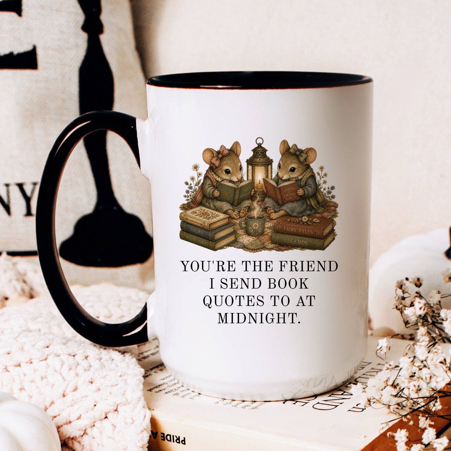 Midnight Book Quotes Mug