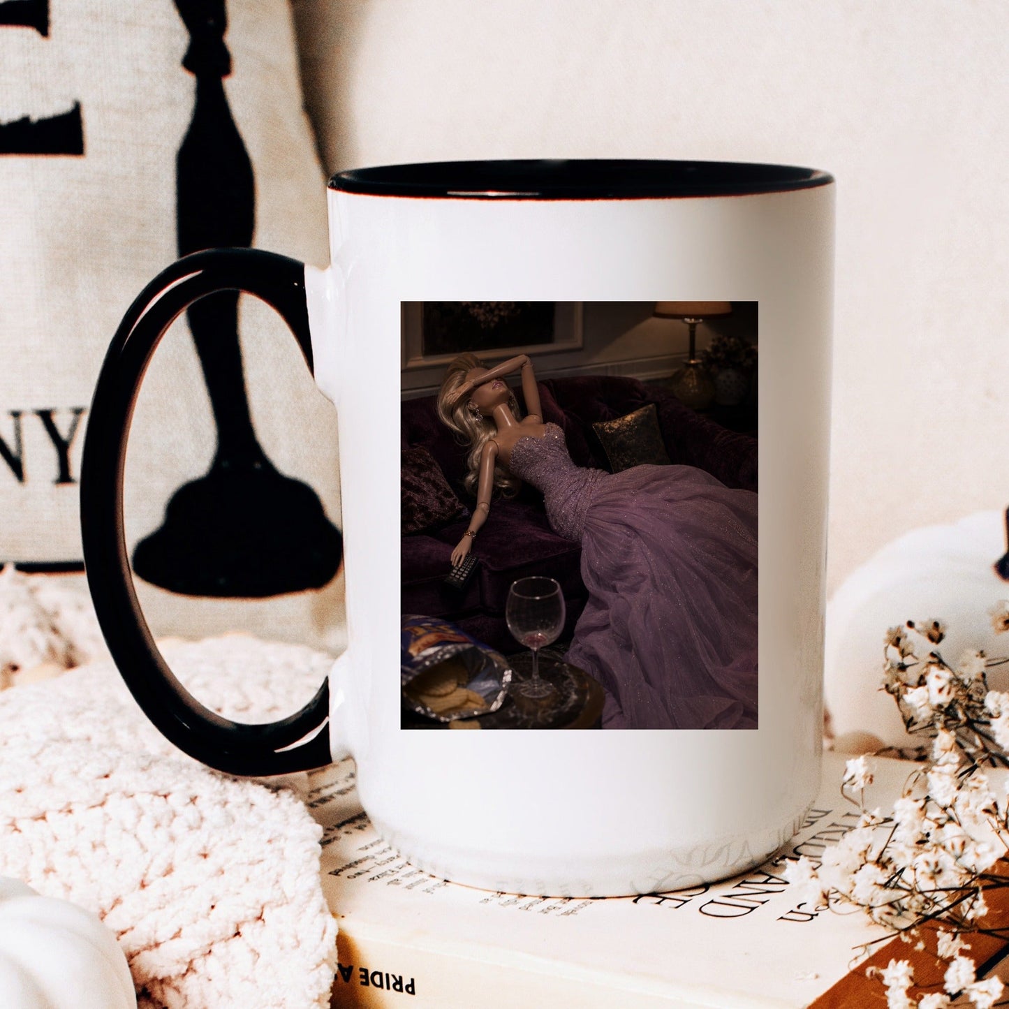 Resting Doll Face Mug