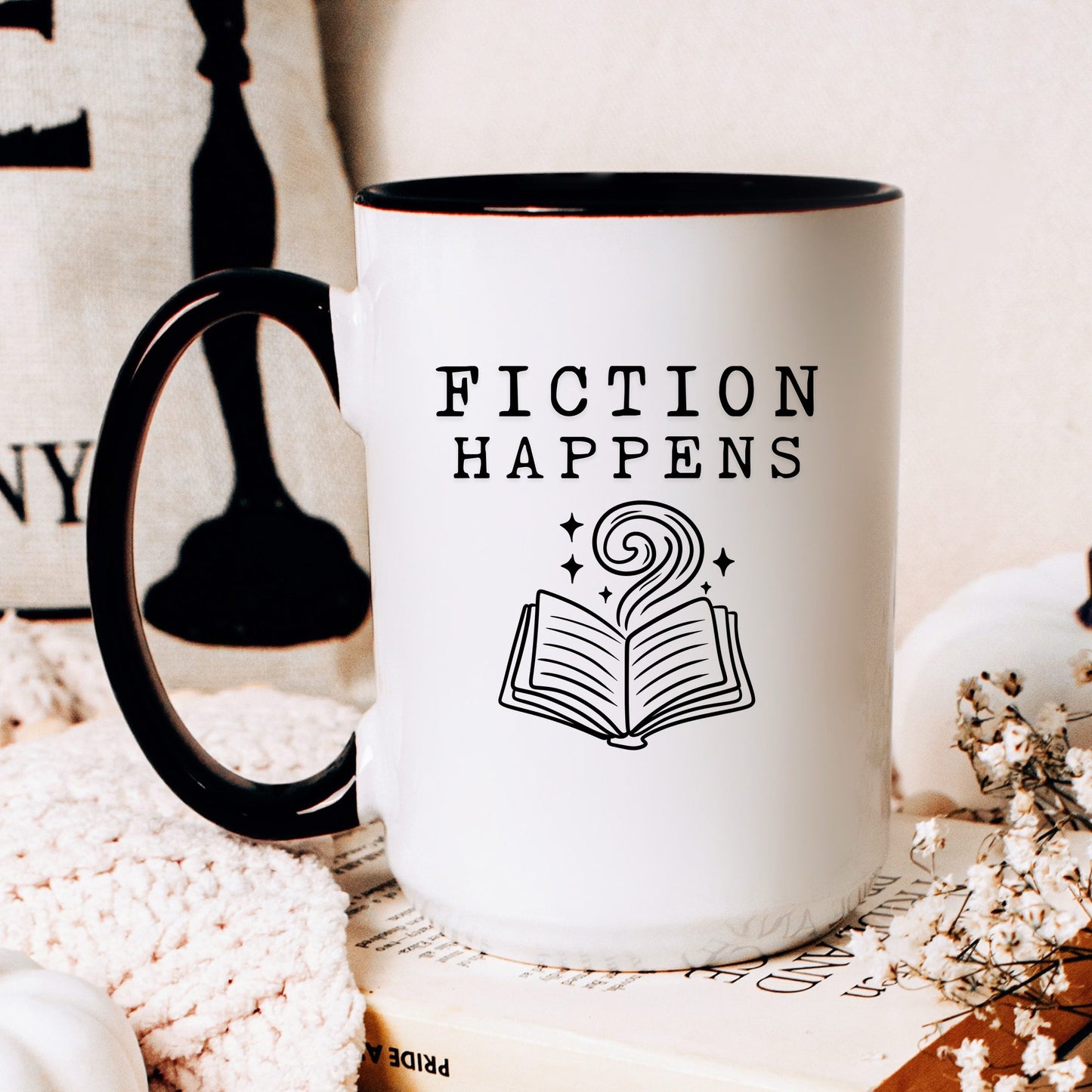 Fiction Happens Coffee Mug