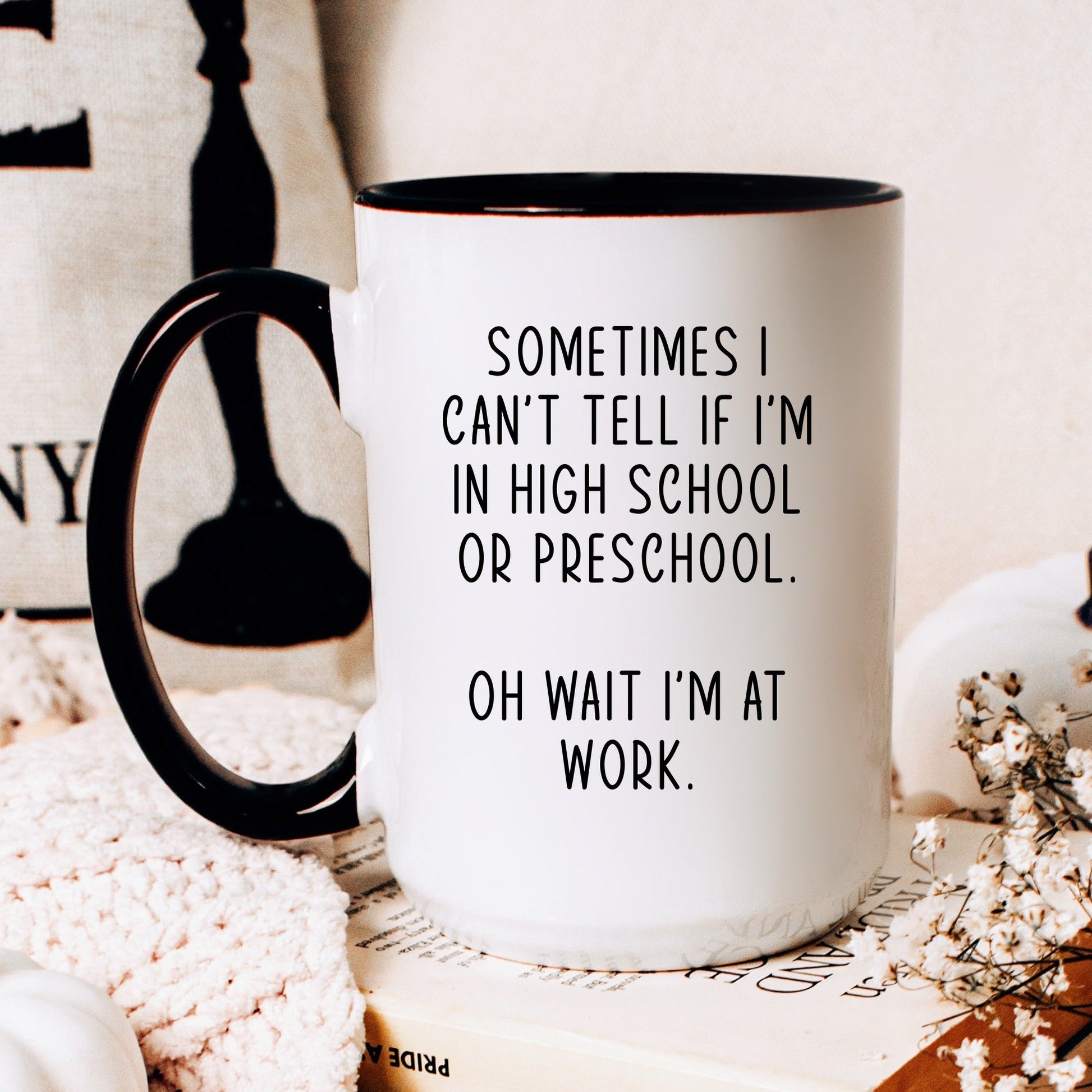 Funny office coffee mug lifestyle