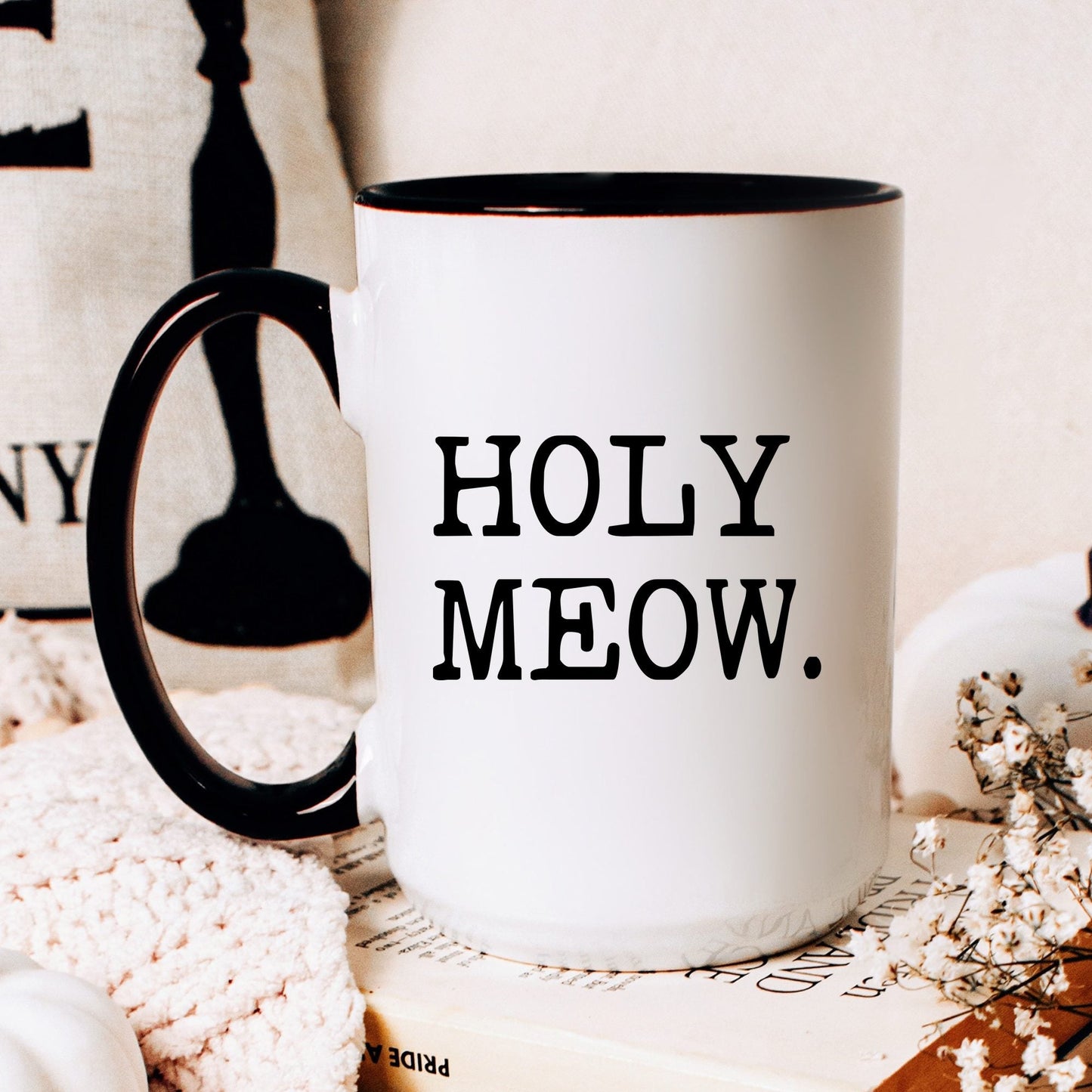 Holy Meow coffee mug