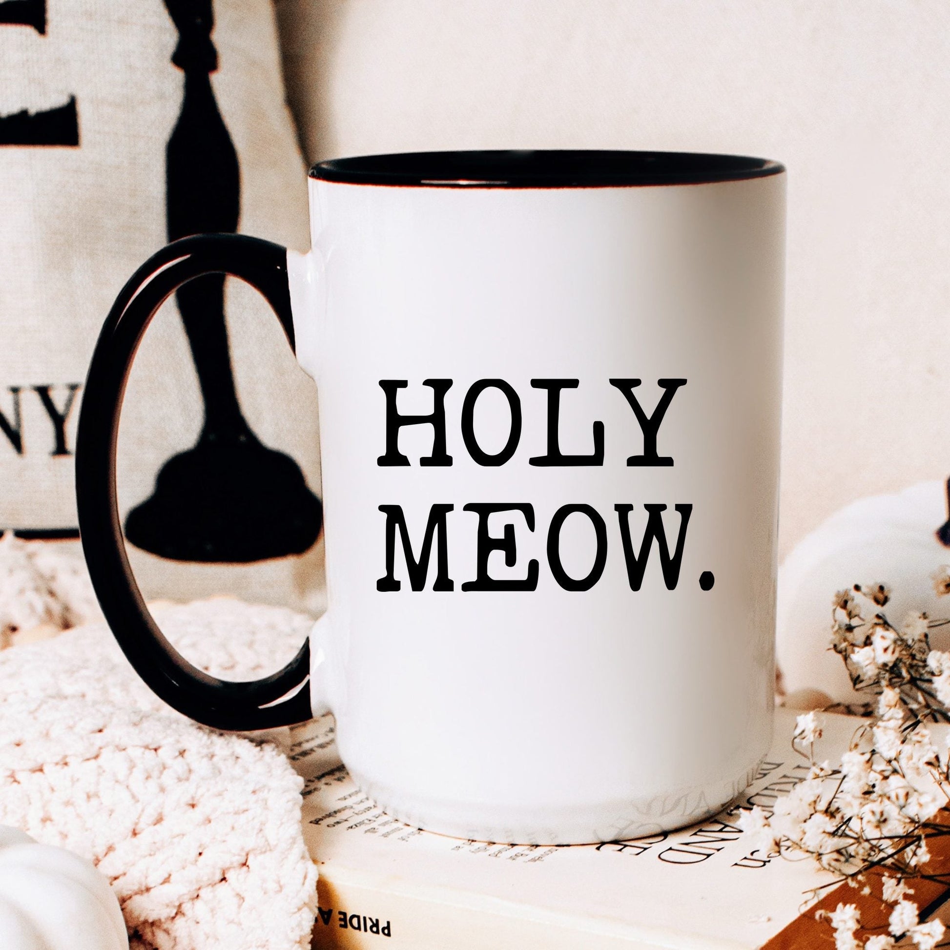 Holy Meow coffee mug