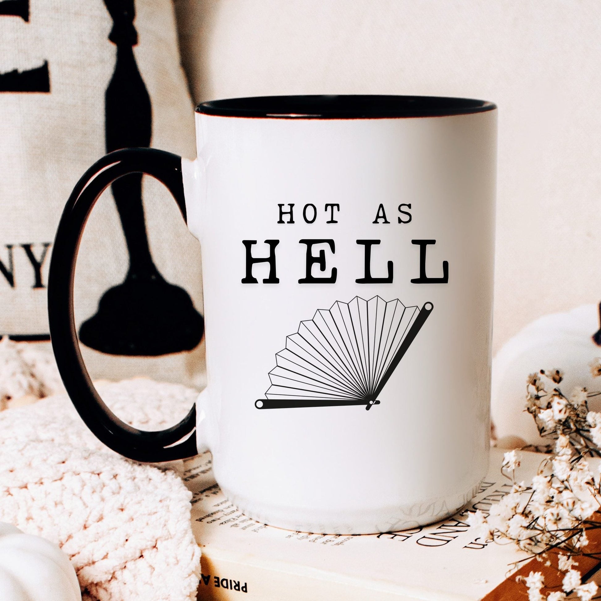 Hot As Hell Mug - lifestyle photo