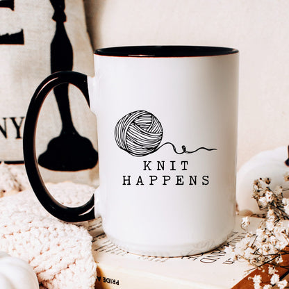 Knit Happens Mug - lifestyle photo