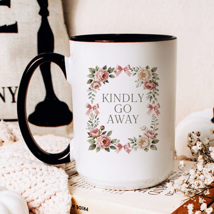 Kindly Go Away Mug - lifestyle photo