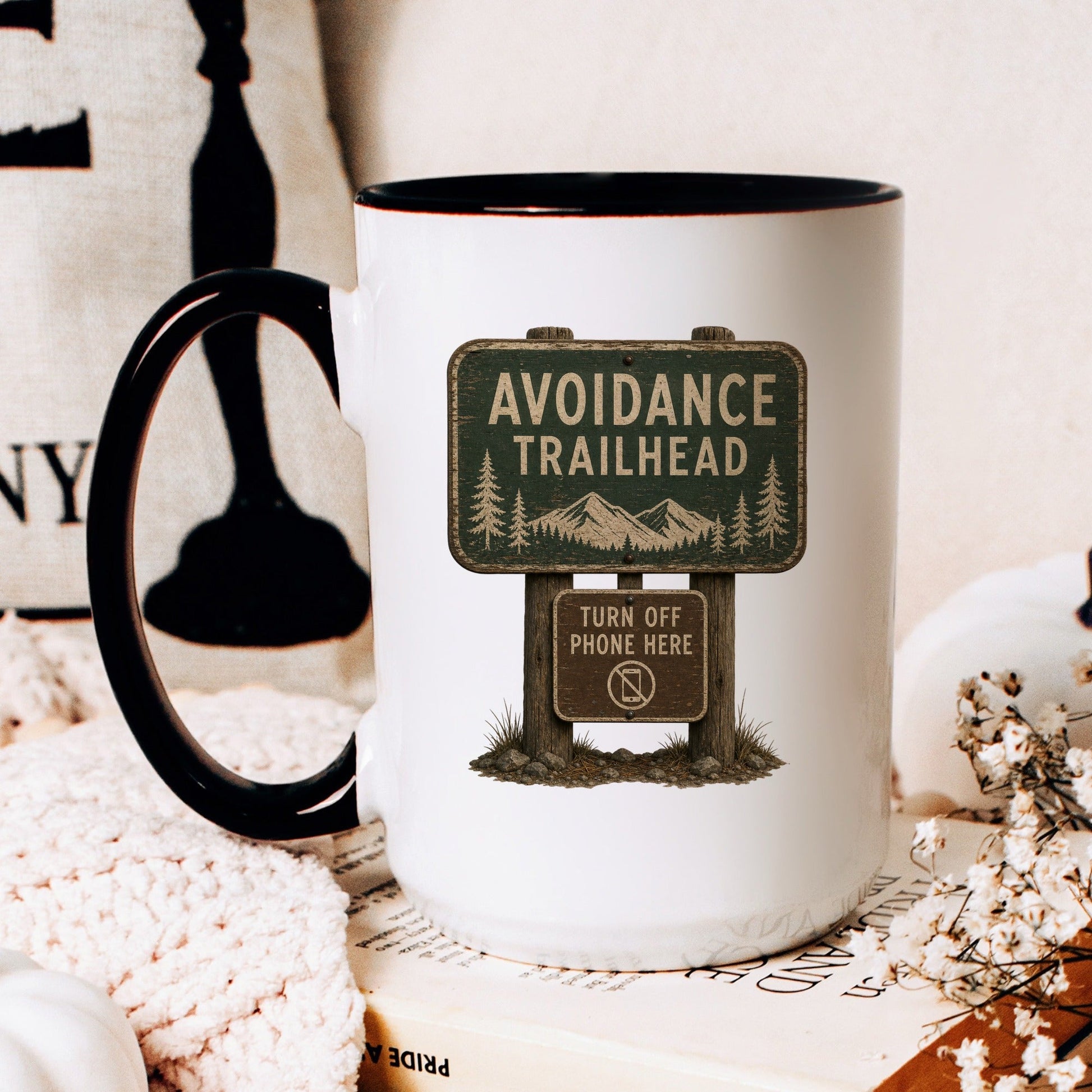 Avoidance Trailhead coffee mug