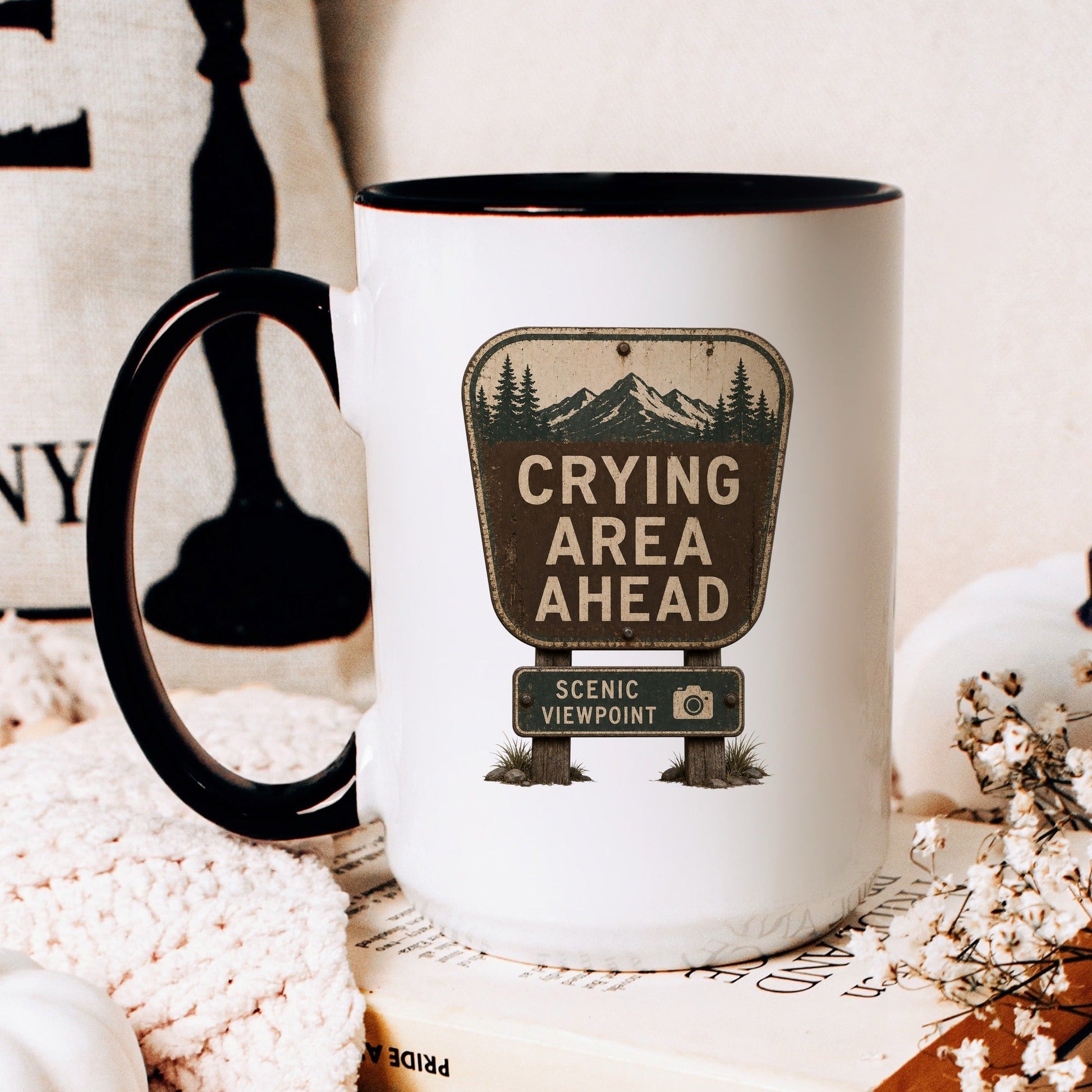Lifestyle Photo #2 Crying Area Ahead Mug