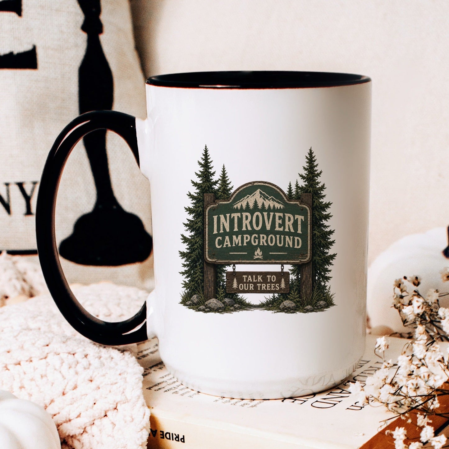 Introvert Campground coffee mug