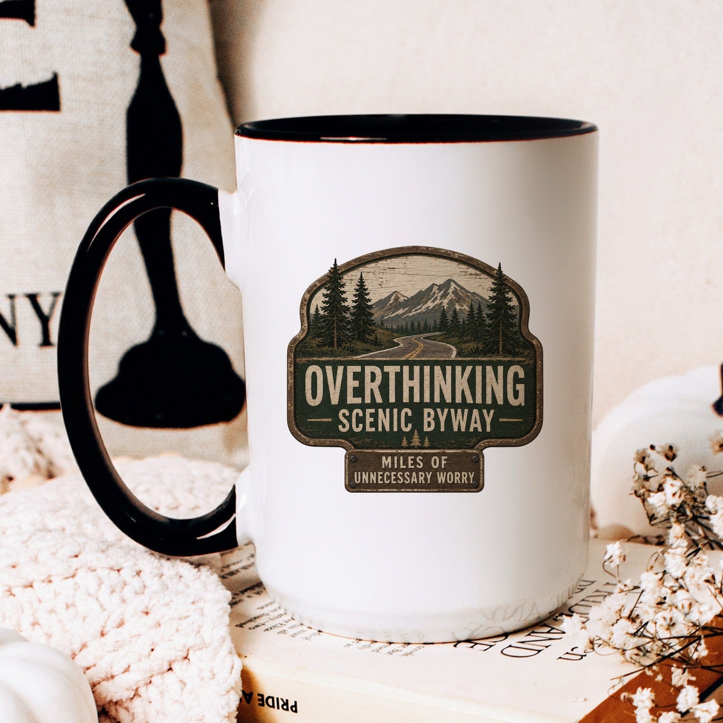 Lifestyle Photo #2 Overthinking Scenic Byway Mug
