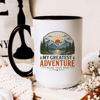 My Greatest Adventure Mom coffee mug scene 2