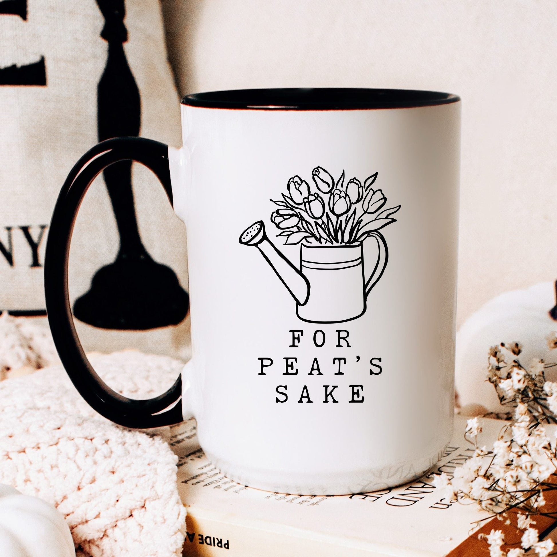 Oh for Peat's Sake Mug - lifestyle photo