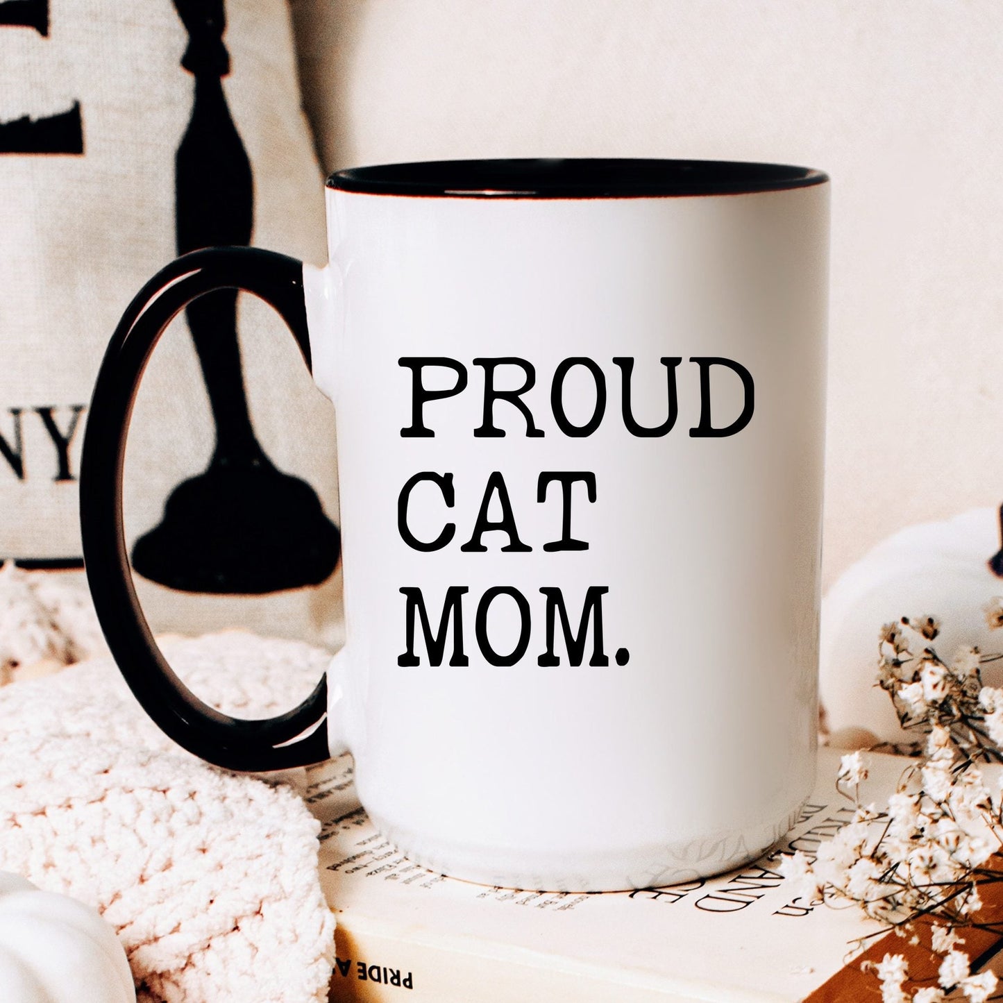 Proud Cat Mom coffee mug
