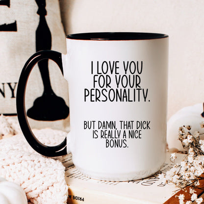 Funny naughty coffee mug lifestyle