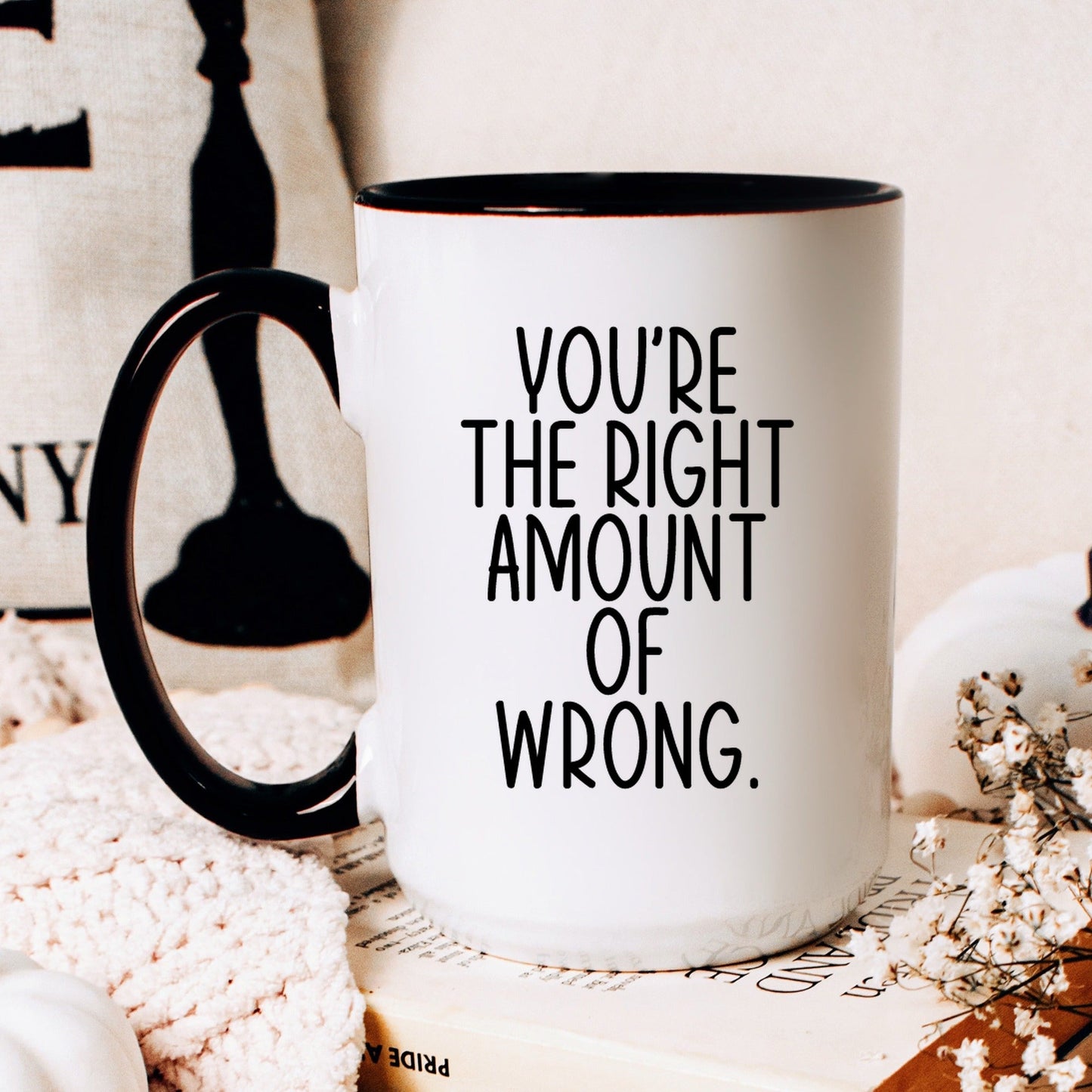 Funny valentine coffee mug lifestyle