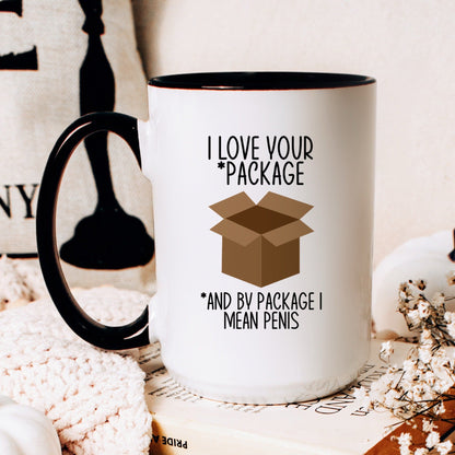 Funny valentine coffee mug lifestyle