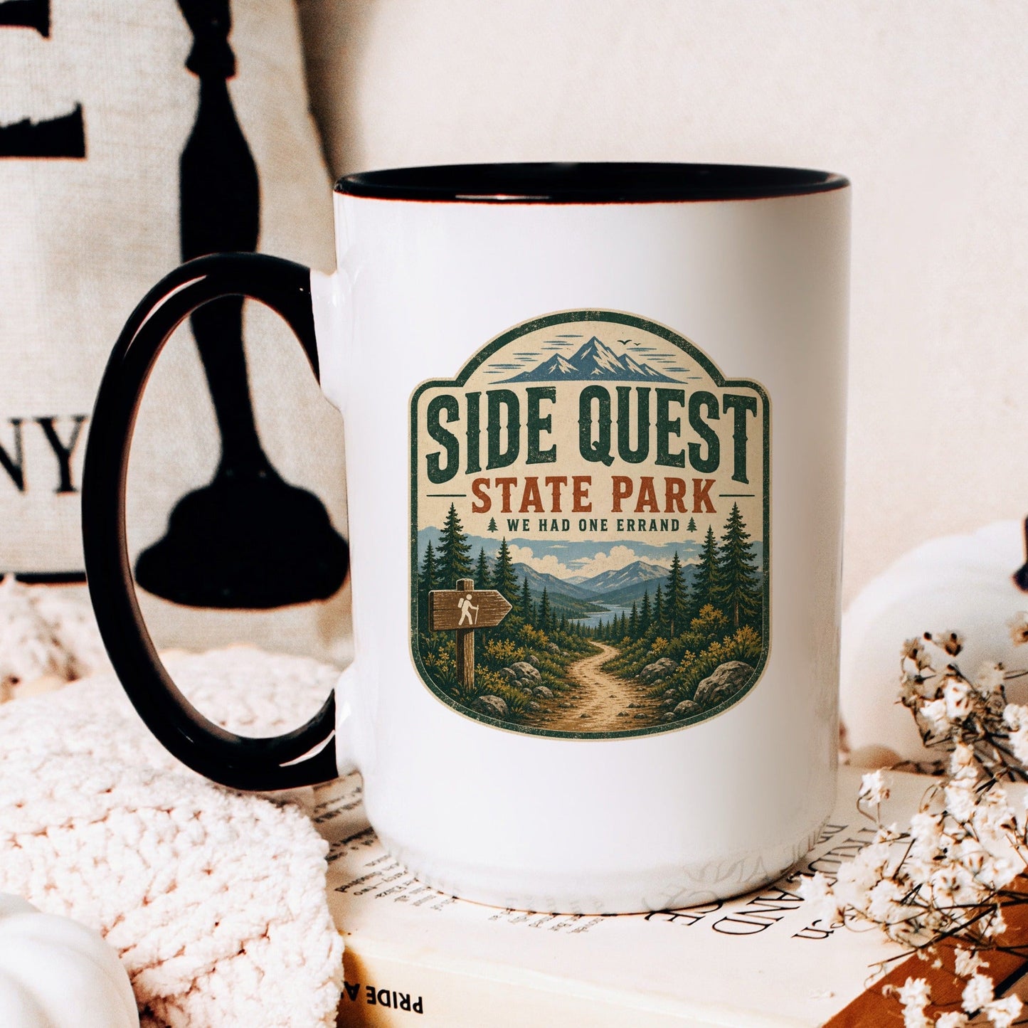 Side Quest State Park Coffee Mug - lifestyle photo