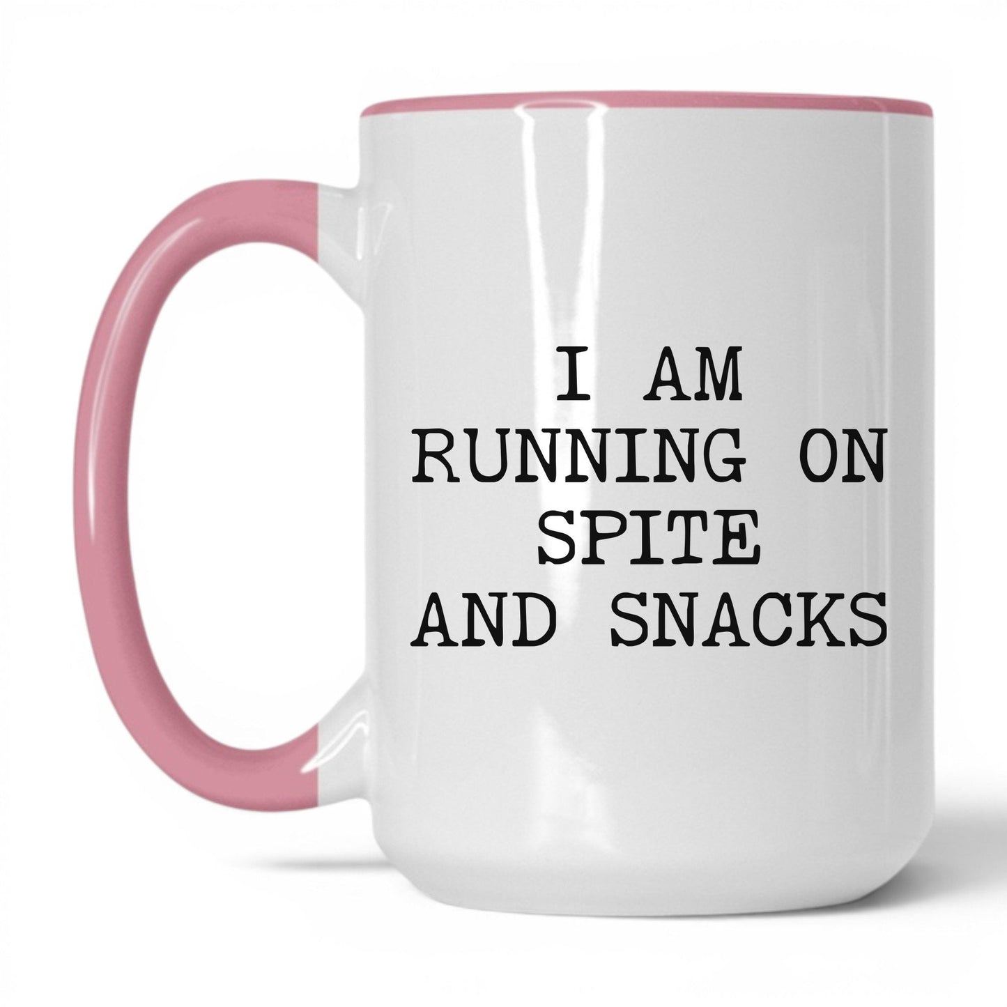 Running on Spite and Snacks Coffee Mug