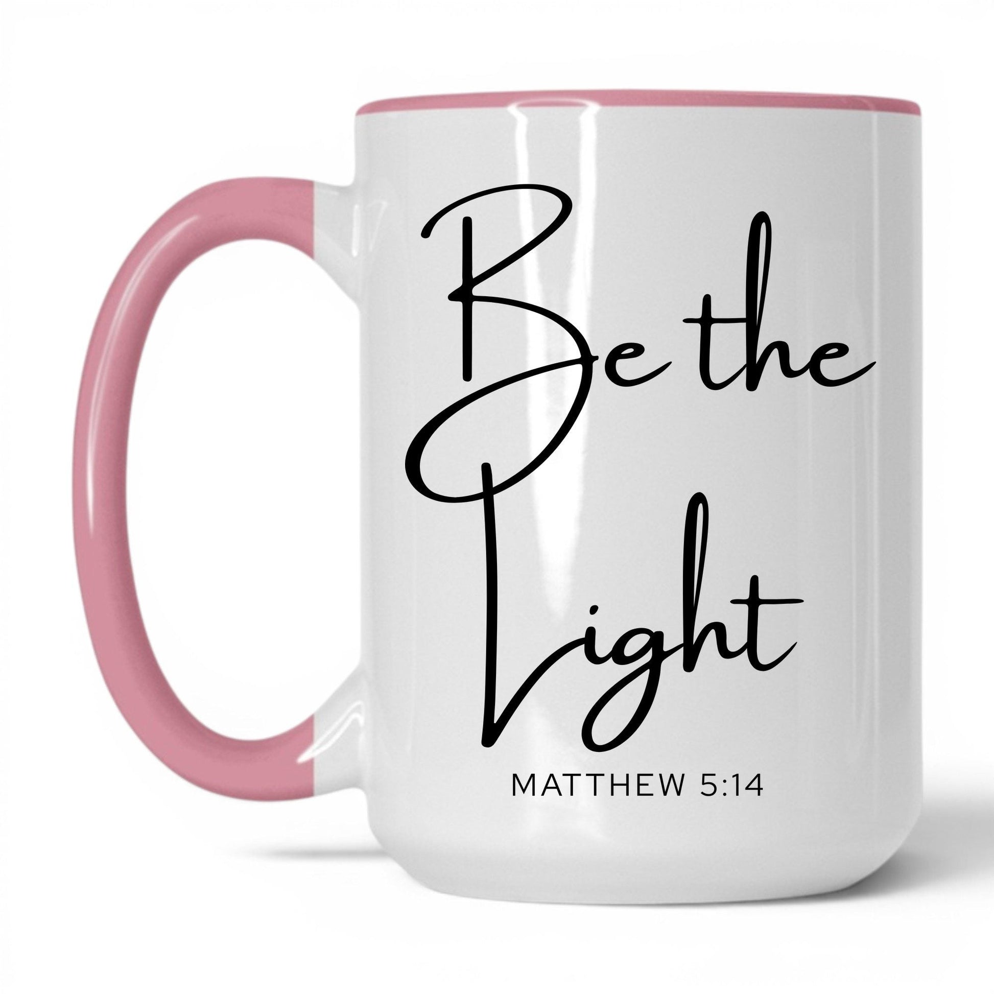 Be the Light Mug – 11oz White/Pink Mug